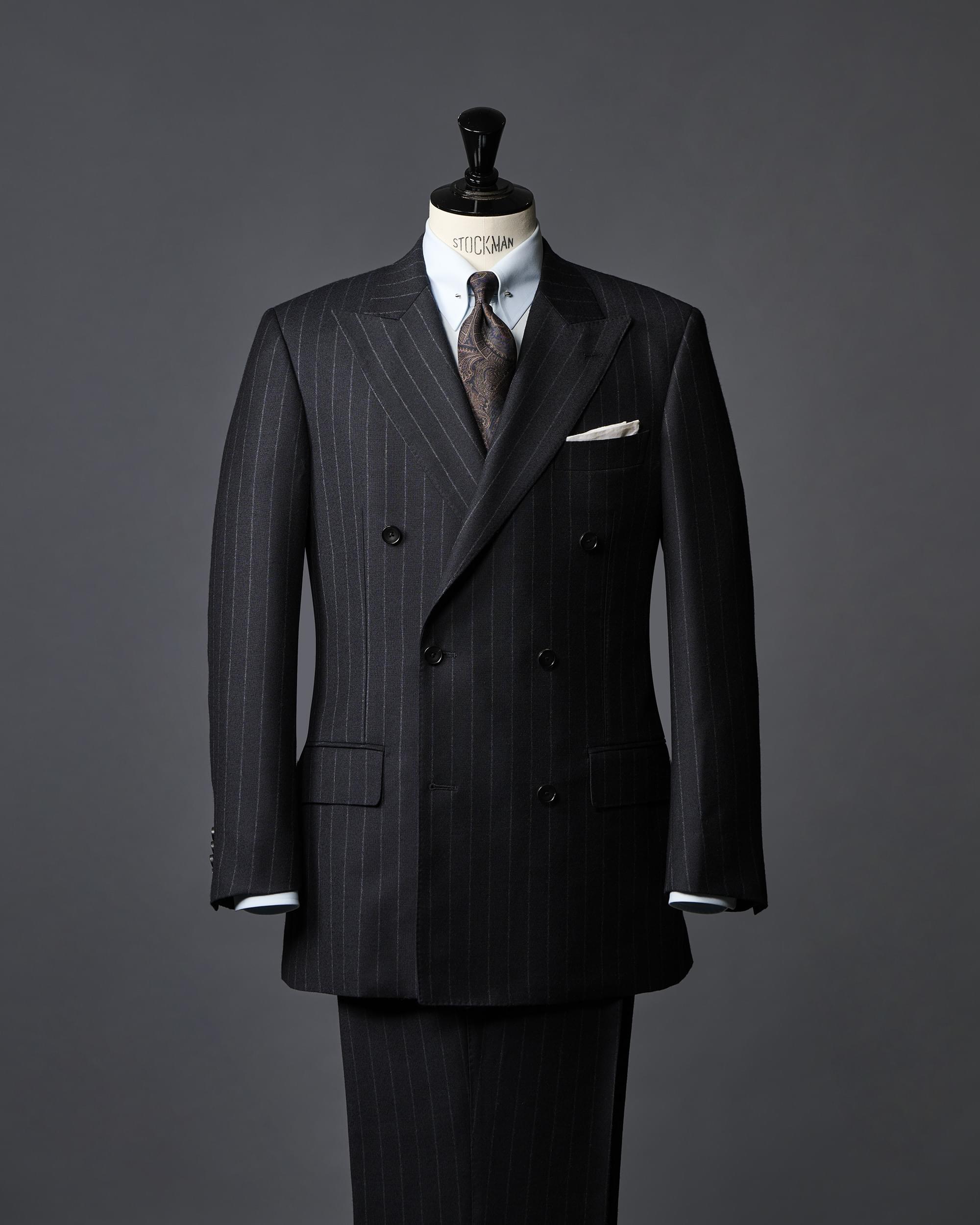 DORMEUIL WINTER TONIKの仕立て例、シングルスーツ