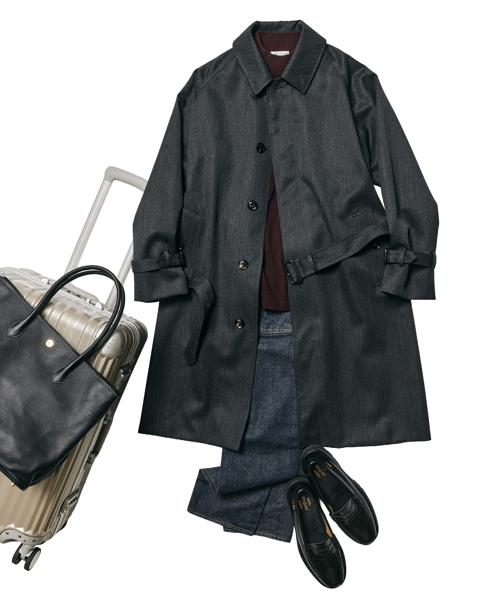 SMART TRENCH COATのコーディネート