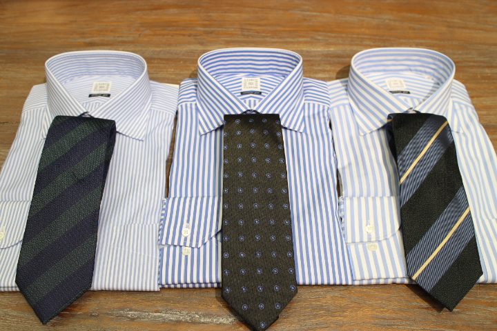Azabu The Custom Store銀座店おすすめ ブルーストライプシャツ Azabu The Custom Store 銀座店 Azabu The Custom Store銀座店おすすめ ブルーストライプシャツ Azabu The Custom Store 銀座店