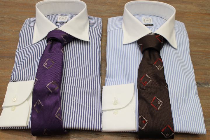 夏の終わりのイチオシのシャツ ロンドンストライプクレリックシャツ Azabu The Custom Store 銀座店 夏の終わりのイチオシのシャツ ロンドンストライプクレリックシャツ Azabu The Custom Store 銀座店