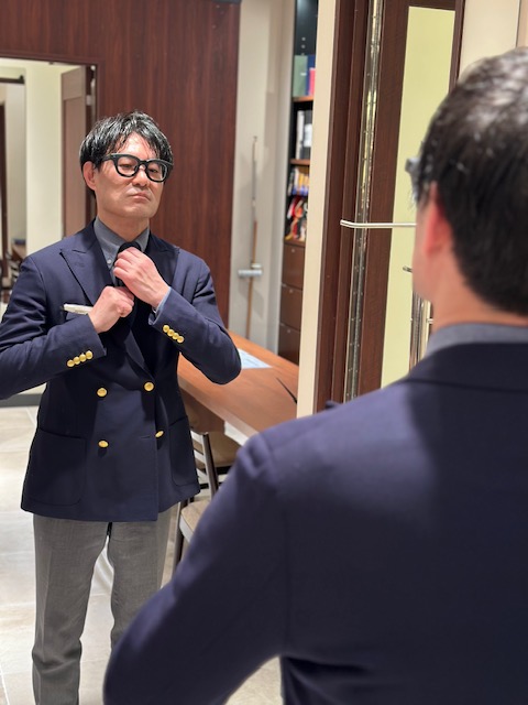 【銀座　オーダースーツ】ブレザーという選択