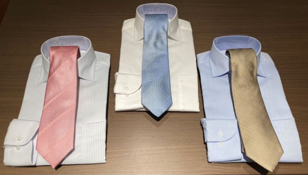 ネクタイで季節の変わり目を演出