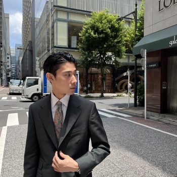 【銀座7丁目店】スタッフ山田のモヘア混スーツ