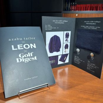 【銀座7丁目】麻布テーラー×LEON×ゴルフダイジェスト別注ジャージーブレザー