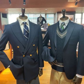 銀座7丁目】どっちも欲しい、ネイビーブレザー｜銀座7th店のスタッフ