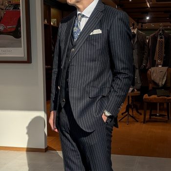 チョークストライプ、あれこれ　【広島でオーダースーツ】