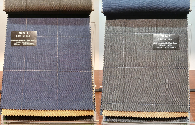 麻布テーラー広島のカルロバルベラ、ウール＆モヘア生地の色のバリエーション画像
