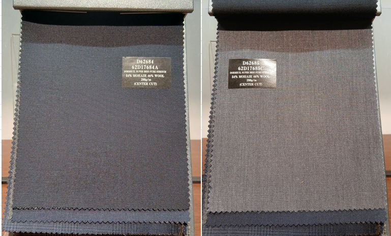 麻布テーラー広島のドーメル　スーパーブリオ生地の色のバリエーション
