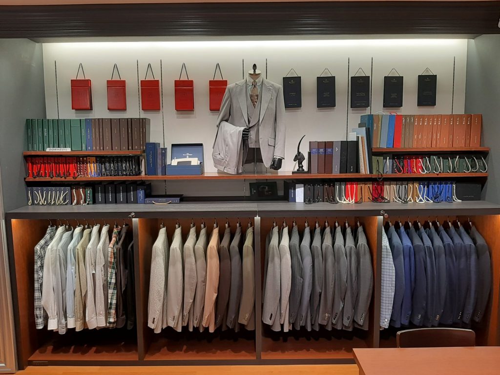 麻布テーラー広島店の店内のイメージ