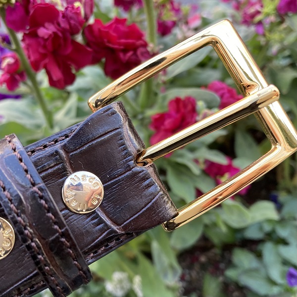 のまブログ【ゴールドバックル×クロコダイルベルト】