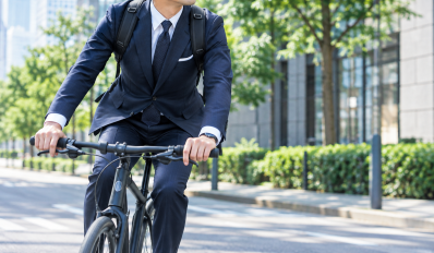 自転車通勤でもスーツは傷む？リュックにも強い英国製生地「MARTON　MILLS」の魅力