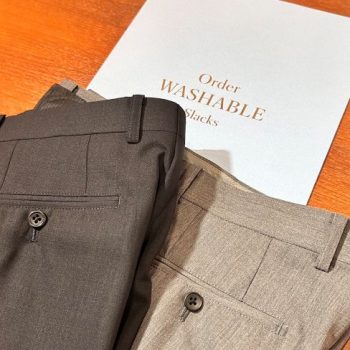 自宅で洗える、頼れるウォッシャブルパンツ！