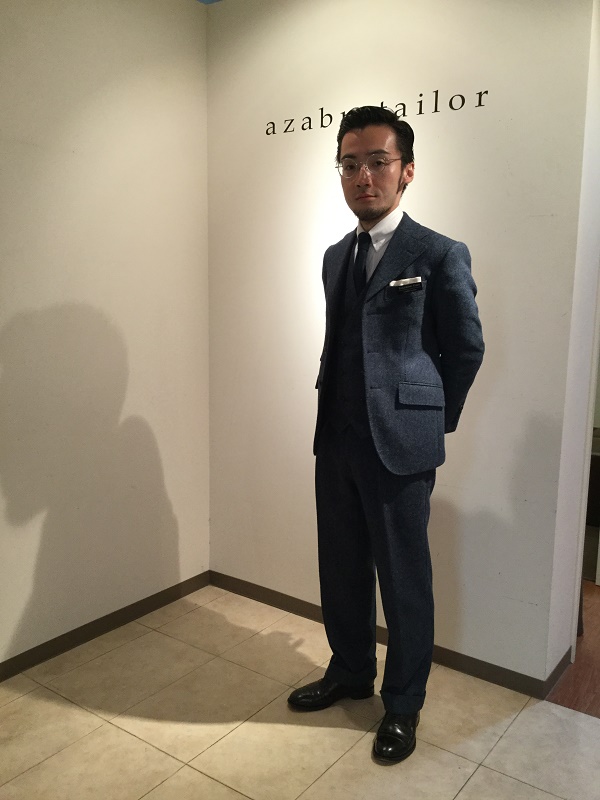 麻布テーラー　春秋冬用スーツ　DORMEUIL -ドーメル- AMADEUS