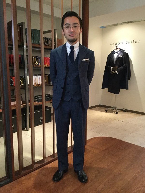 麻布テーラー　春秋冬用スーツ　DORMEUIL -ドーメル- AMADEUS