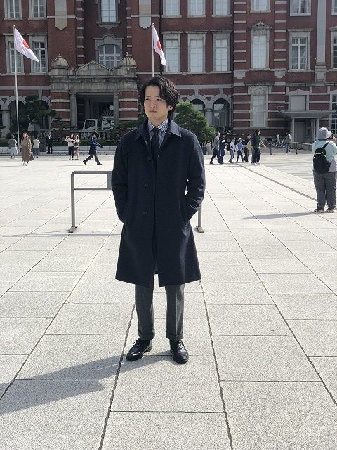 スタッフ佐藤が仕立てたコート。