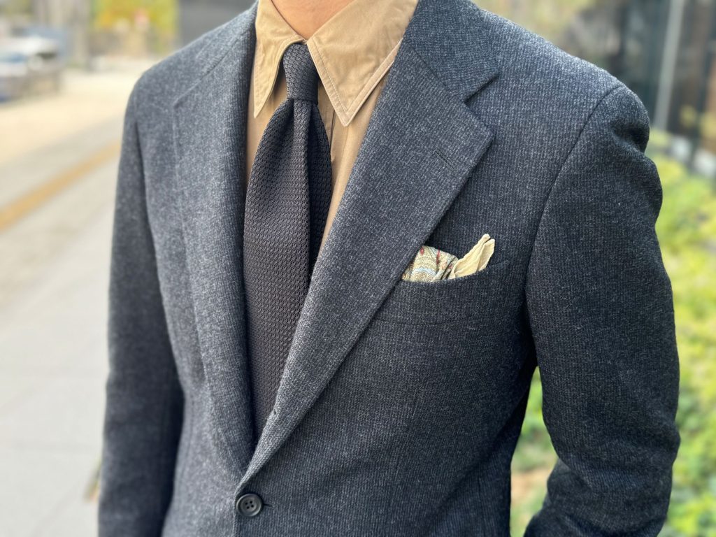 冬のグレースーツスタイル　神戸スタッフスナップVol.53