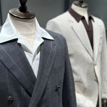 オーダーシャツ、オープンカラーで洒脱さを