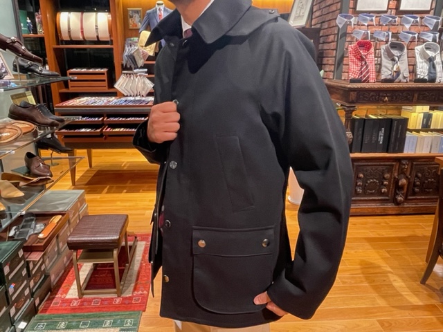 タイムレスなアウター(Cotton fabric by British Millerain)