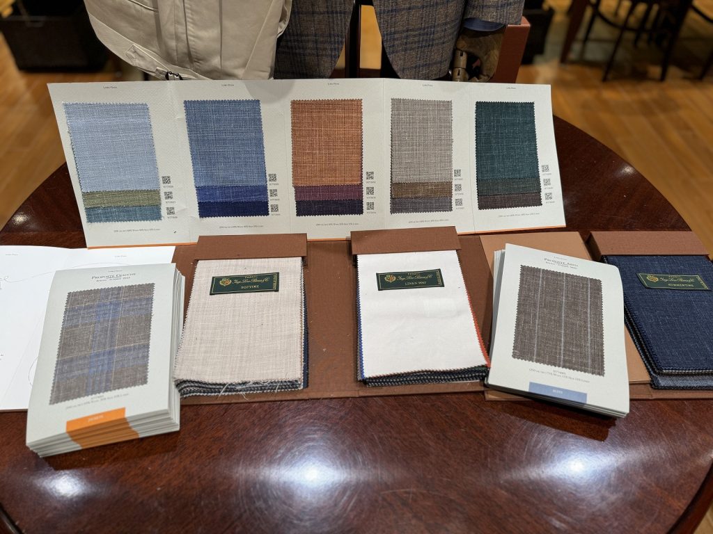 春の先触れ、リネン生地~ Linen Fabric ARRIVED!