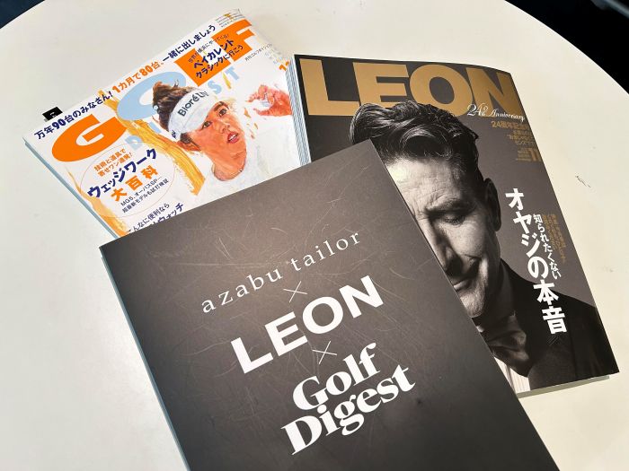 麻布テーラー×レオン×ゴルフダイジェスト　特別限定企画ブレザー　まだご注文間に合います