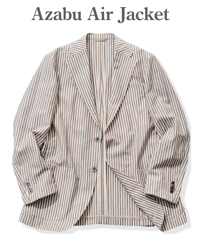 シャツ感覚で纏える⁉超軽量“麻布エアジャケット”