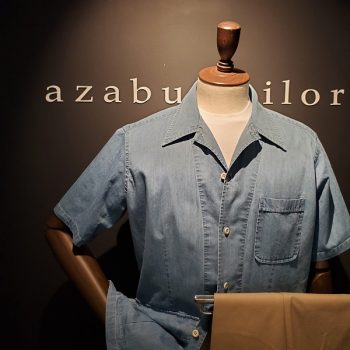 古布 古布リメイク 半袖シャツ 麻