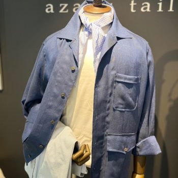 今は無き平林洋服店! 日常着をオーダーする粋!リネン製シャツジャケット トレンドはシャツジャケット|名古屋駅店のスタッフブログ