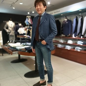 スタッフスナップ　ーリネン混ジャケットー