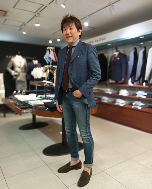 スタッフスナップ　ーリネン混ジャケットー