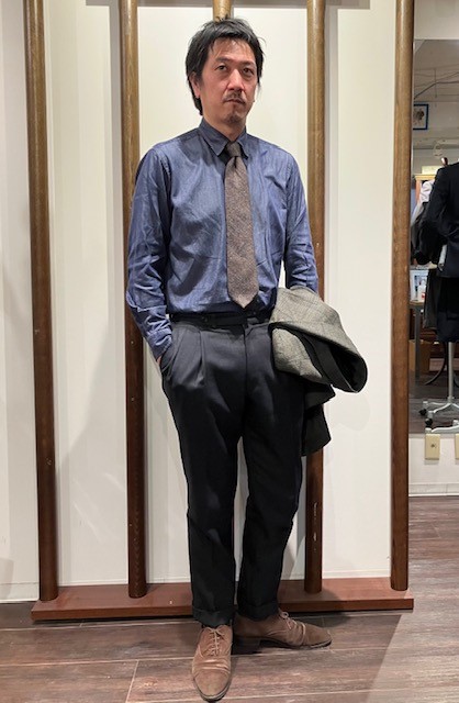ベルトレスパンツお仕立てしてみませんか。