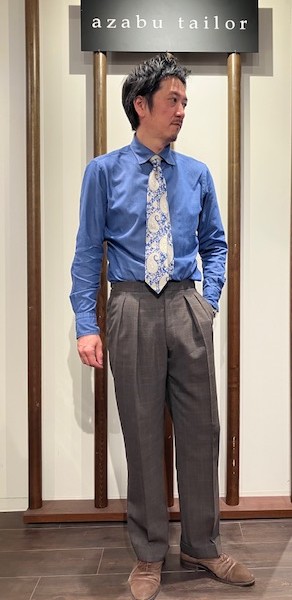 サマーウールパンツ仕立ててみました。