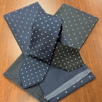不変の代名詞～azabu tailor × MANTERO ドット柄ネクタイ＆ストール～