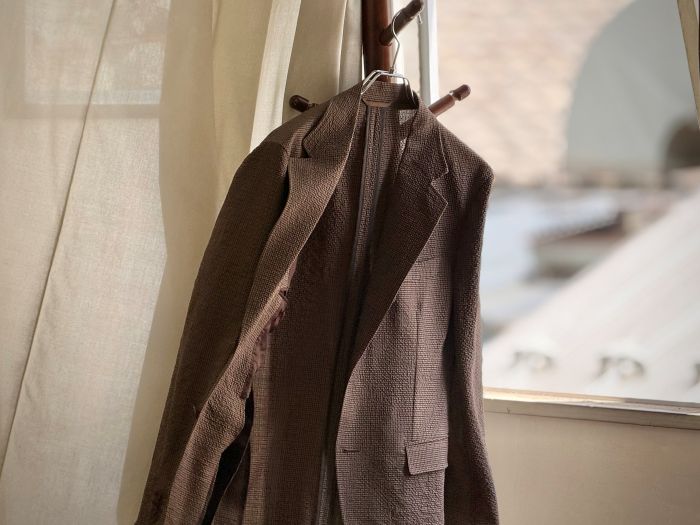 今注目のAir Jacketをシアサッカー生地で仕立ててみた！