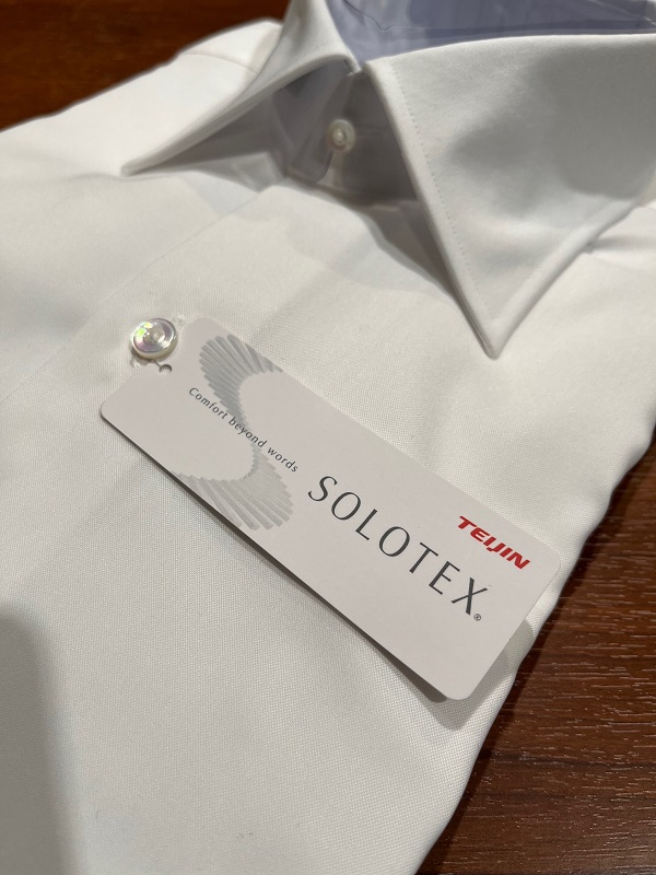 SOLOTEX　ストレッチ＆リンクルフリー生地でパターンオーダーシャツ