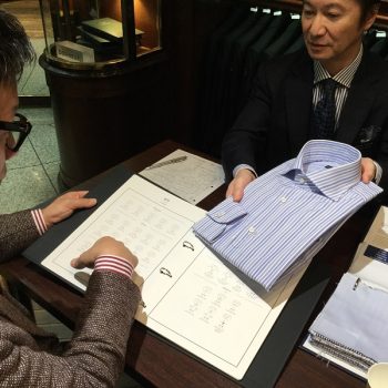 パターンオーダーシャツを楽しみましょう。