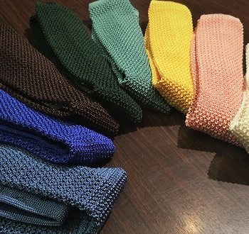 大好評!ニットタイ&定番タイご紹介
