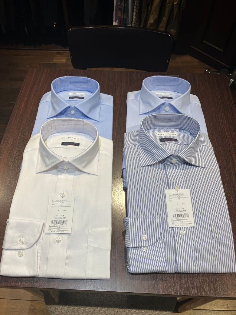 シワが戻るシャツの新作が入荷しました。