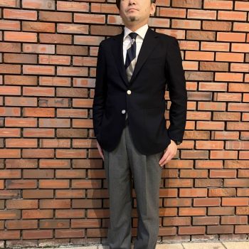 【麻布テーラー千里店】スタッフ購入のアメトラ風ブレザーの紹介