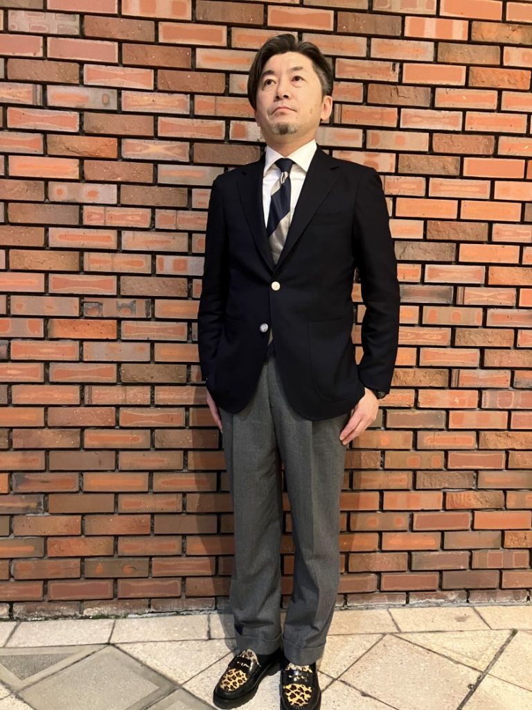 【麻布テーラー千里店】スタッフ購入のアメトラ風ブレザーの紹介