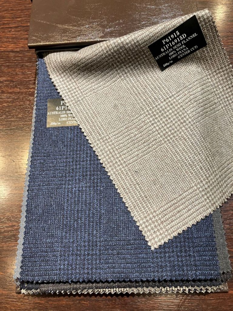 麻布テーラー秋冬新作セレクト生地～ロロ・ピアーナの起毛素材～