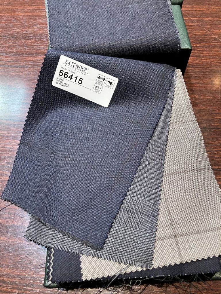 スーツ生地紹介～「MARLANE」のEXTENDER（エクステンダー）シリーズ～