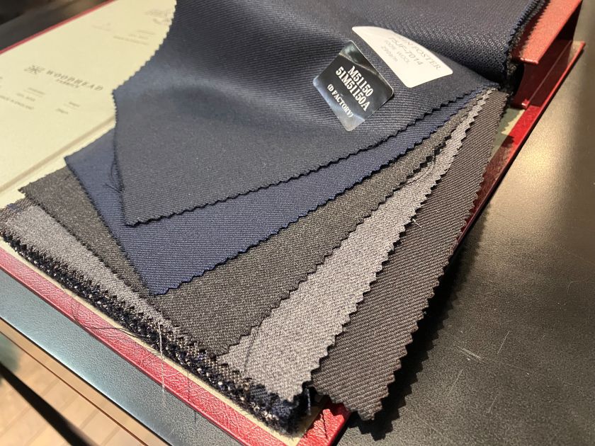 【麻布テーラー千里店】スタッフがオーダーした英国生地スーツ