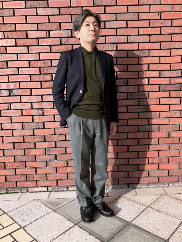 【麻布テーラー千里店】ジャケットに合わせる、シャツ以外のインナー～ポロセーター～