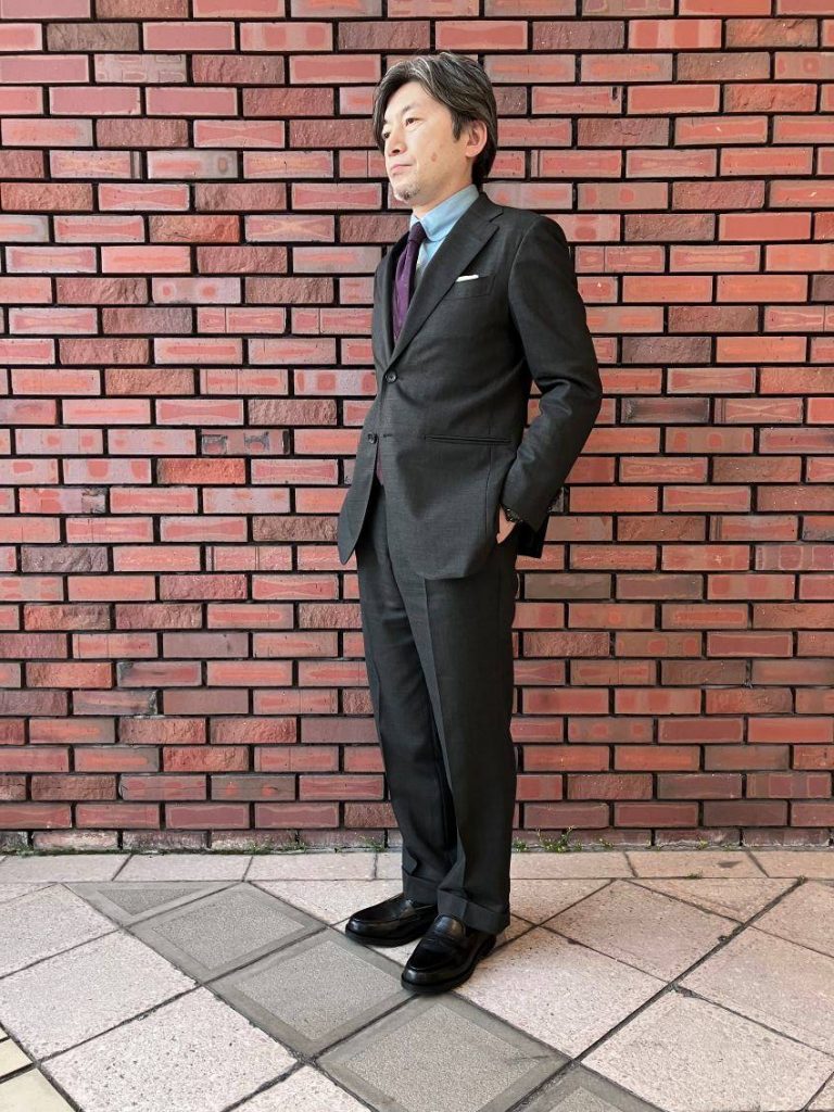 【麻布テーラー千里店】ブログ「こんなLORO PIANAの生地はいかがですか？」の生地で、実際にスーツを仕立ててみた。