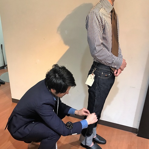 オーダージーンズ 仕上がりのご紹介