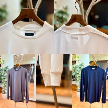 ジャケットの為に考えられた、大人の長袖Tシャツ