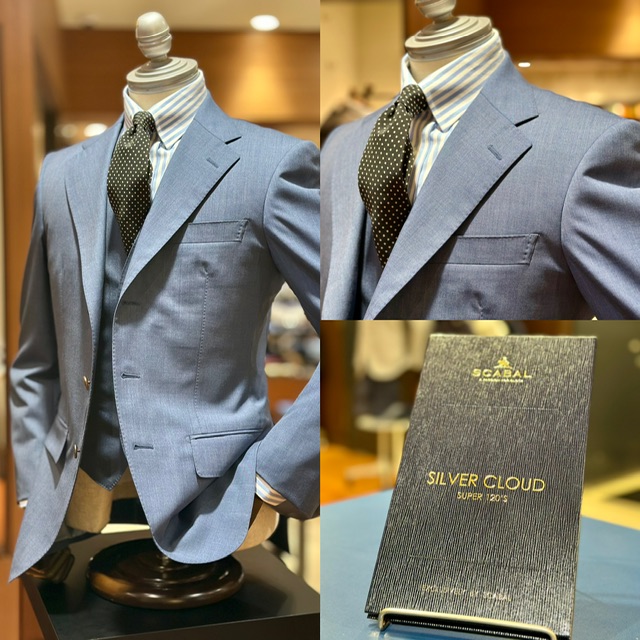 涼しさと品格を両立。夏のスモークブルースーツ