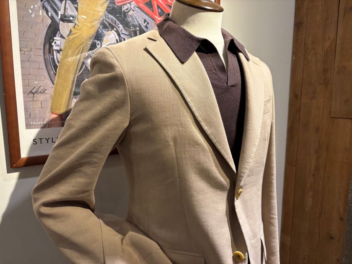 ドレッシーなスキッパーニットポロ