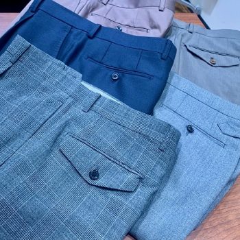 麻布テーラー オーダー スラックス 3本セットブラック・ダークグレイ・グレージュ ORDER SLACKS｜azabu tailor