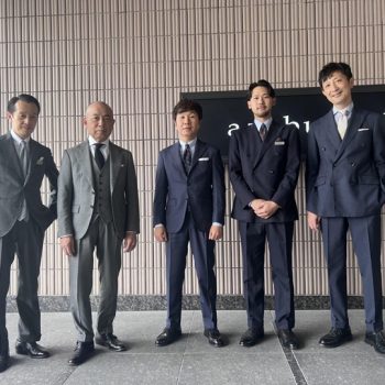 スーツスタイル スナップ。